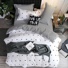 Load image into Gallery viewer, Eyelash Star Yellow 4pcs Kid Bed Cover Set Cartoon Duvet Cover Adult Child Bed Sheet and Pillowcases Comforter Bedding Set 61018