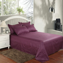 Load image into Gallery viewer, Hotel bedding white bed sheet 100% Cotton Solid color Flat sheet
